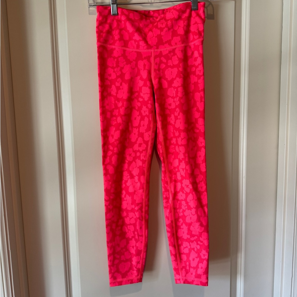 GAP neon pink leopard Leggings